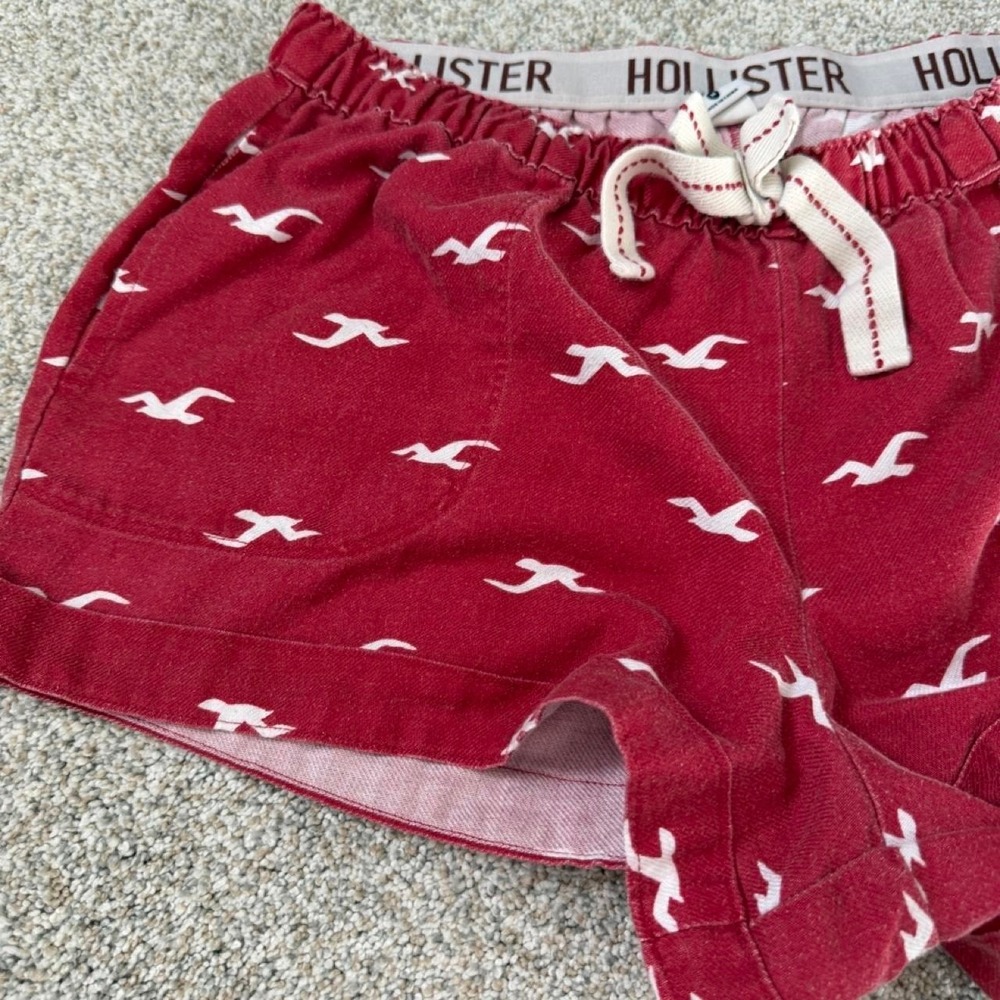 Y2K Hollister Seagull Print Sleep Shorts 💗 Size M - Picture 2 of 6